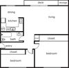 Gladstone Forest 2 Bed 1 Bath 800 SF B